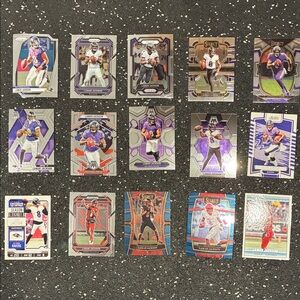 15 Lamar Jackson Football Card Lot - Purple & Black Accents